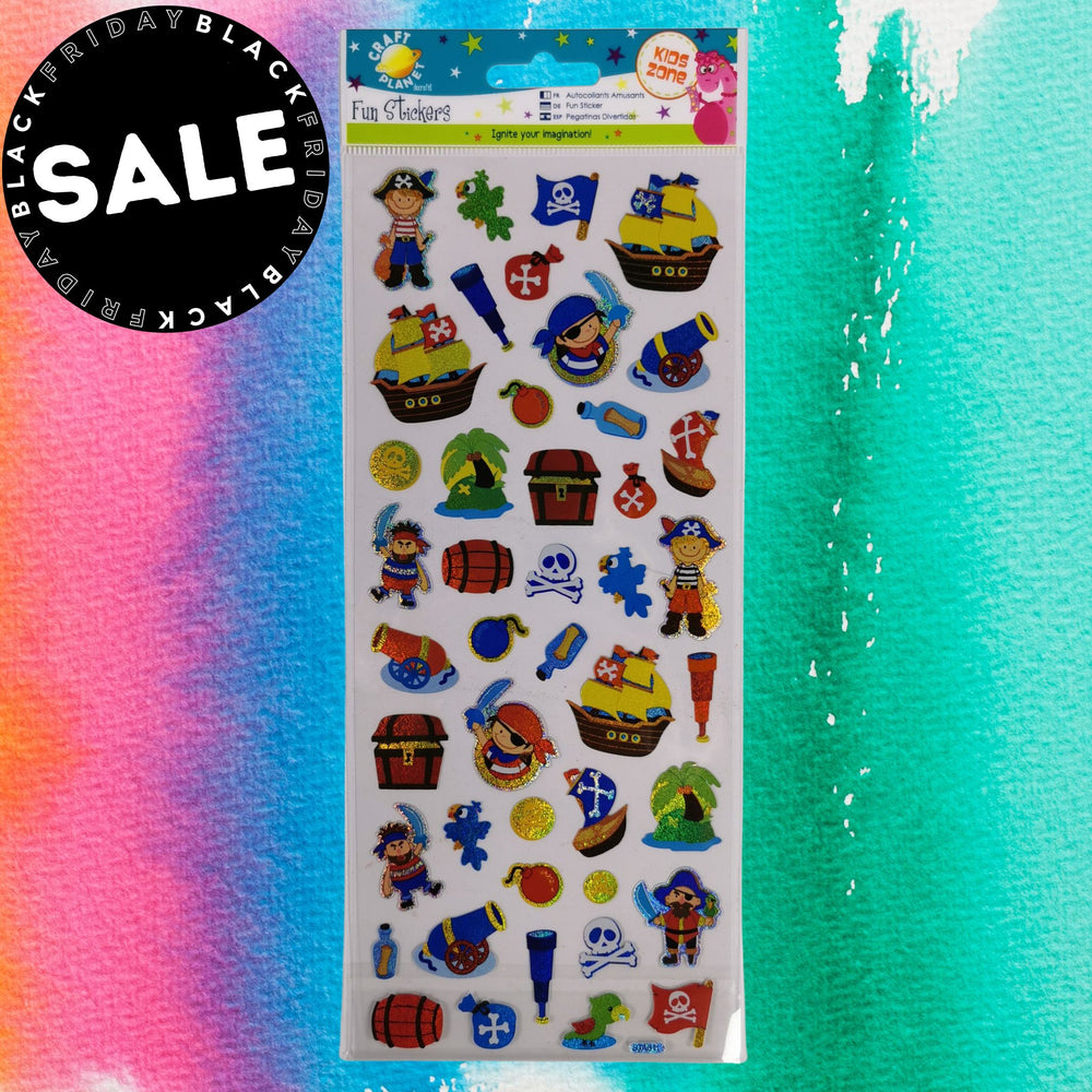 Fun Cartoon Pirate Stickers