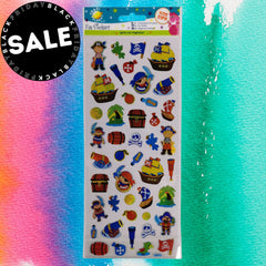 Fun Cartoon Pirate Stickers