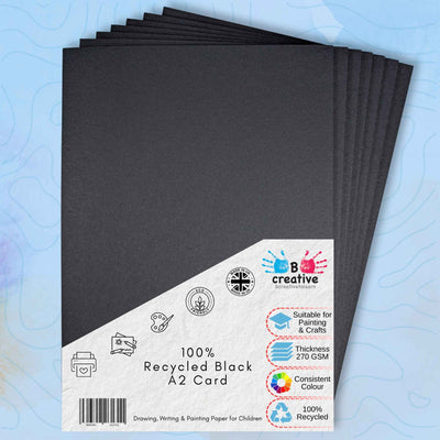 A2 Recycled Black Card 270gsm