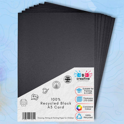 A3 Black Recycled 270 gsm Card