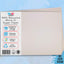 white A1 recycled sugar paper with BCreative packaging on a light blue background