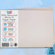 white A1 recycled sugar paper with BCreative packaging on a light blue background
