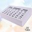 White Stitched Calendar Tabs Pads 2025