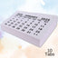 White Stitched Calendar Tabs Pads 2025