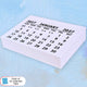 White Stitched Calendar Tabs Pads 2027