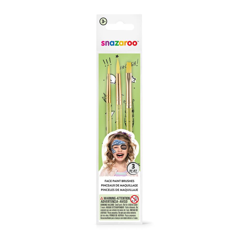 Snazaroo Starter Brushes Set of 3