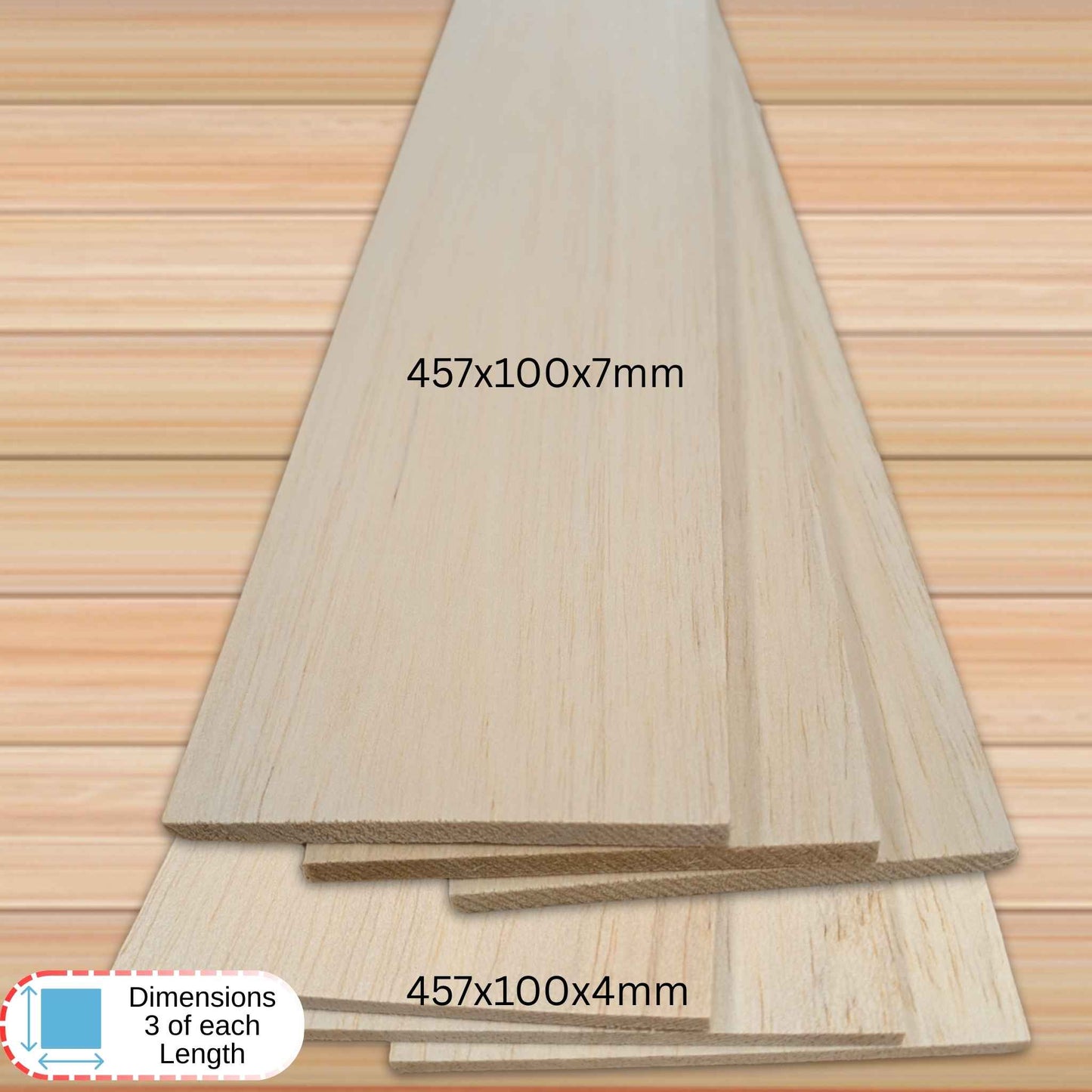 Balsa Wood Variety Pack – Ideal for Crafts & Models
