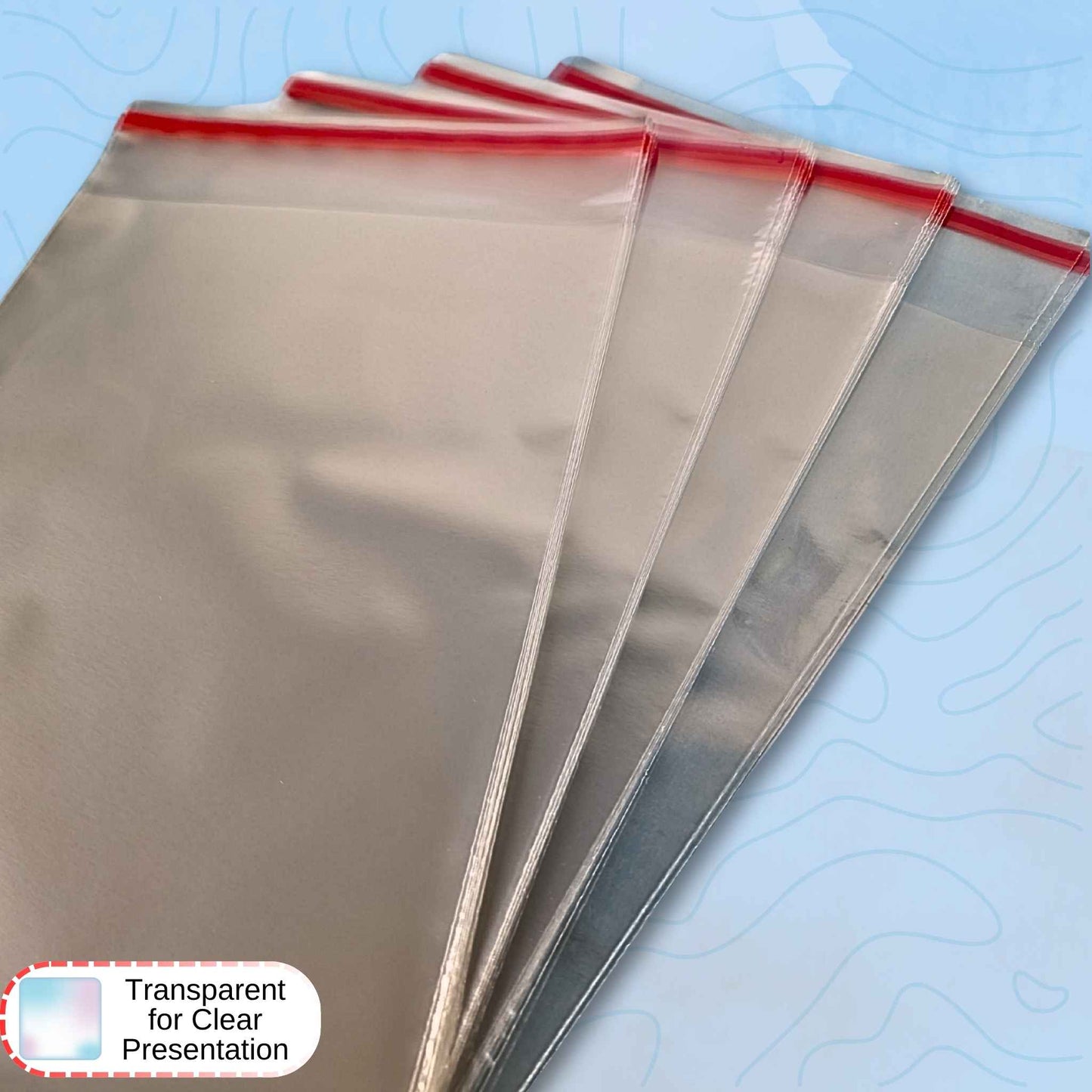 Clear Art Print Display Bags with Adhesive Seal – A4 & A5 Protective Sleeves