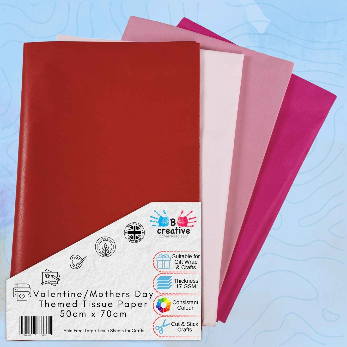 Valentines & Mothers Day Tissue Paper Pack Large Sheets