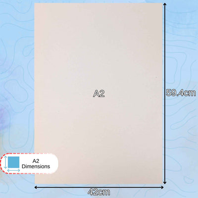 White A2 sugar Paper dimensions