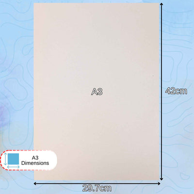 White A3 sugar Paper dimensions