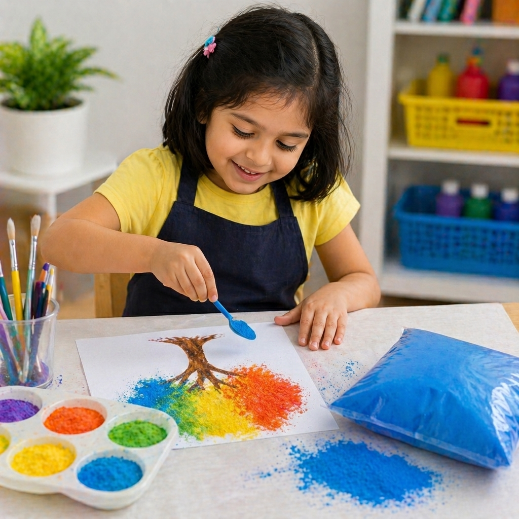 Powder Paint Single Colour Bags of 2.5kg Non Toxic Childrens Paint