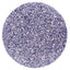 Round glittery material swatch with a purple and silver color scheme on a white background