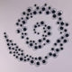100 Black Peel & Stick Wiggly Eyes Assorted Sizes