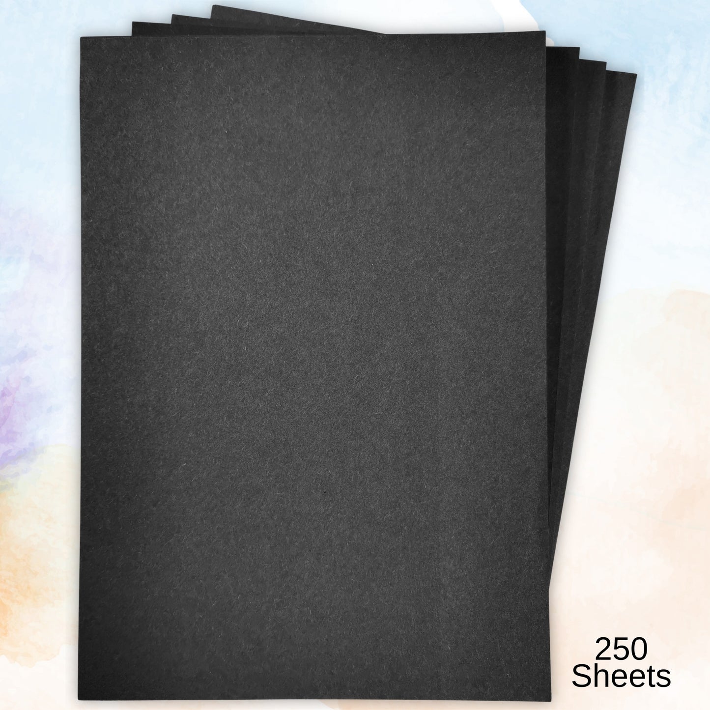 A3 100% Recycled Black Sugar Paper 100gsm
