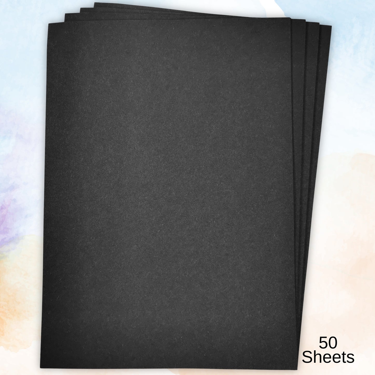 A3 100% Recycled Black Sugar Paper 100gsm