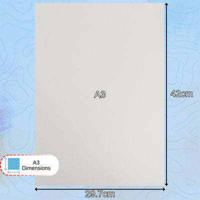 Cartridge paper Dimensions A3 42 x 29.7 centimetres
