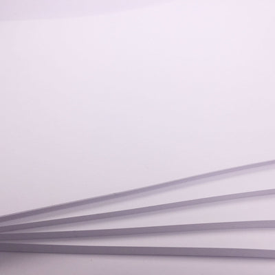 thick white card