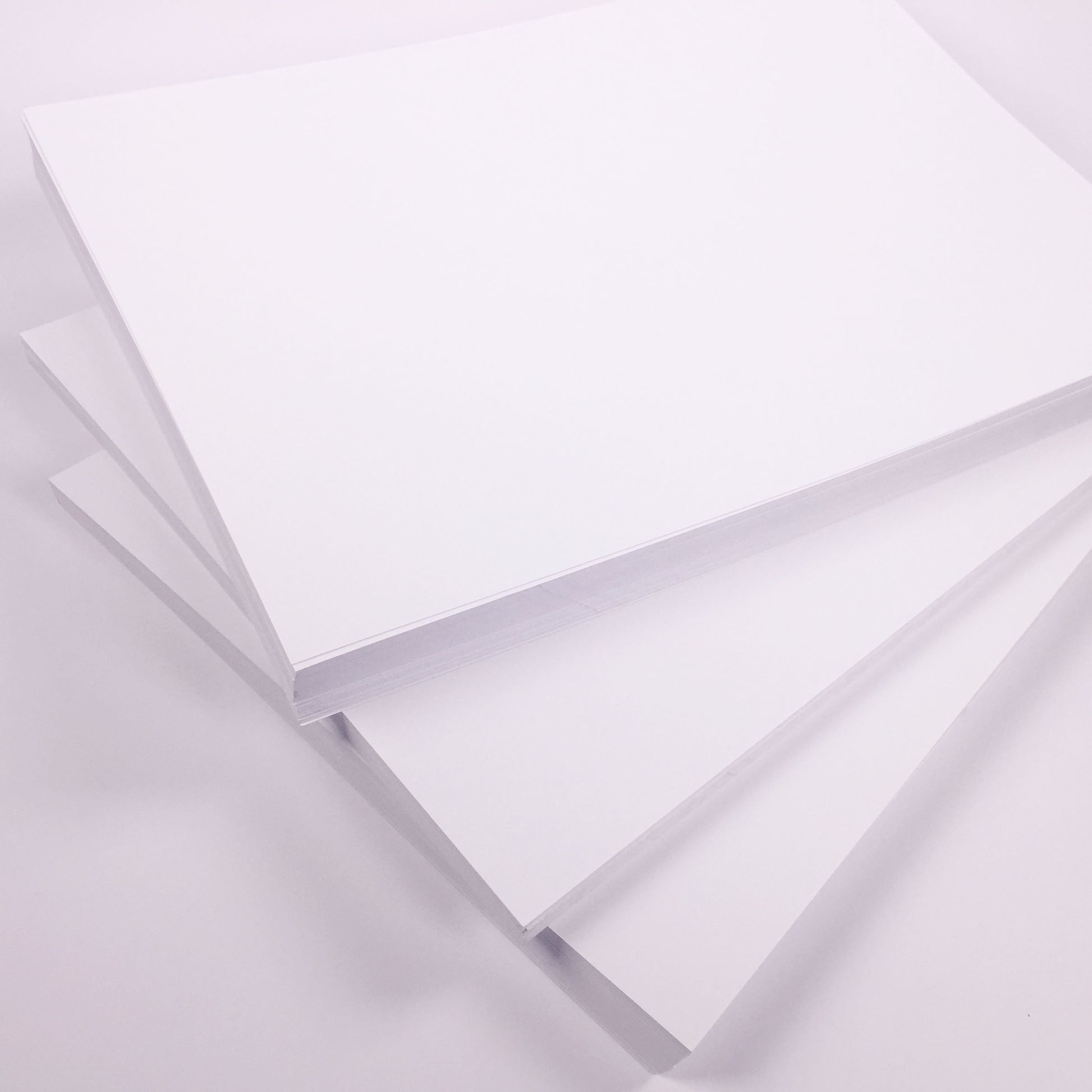 Large bright white card