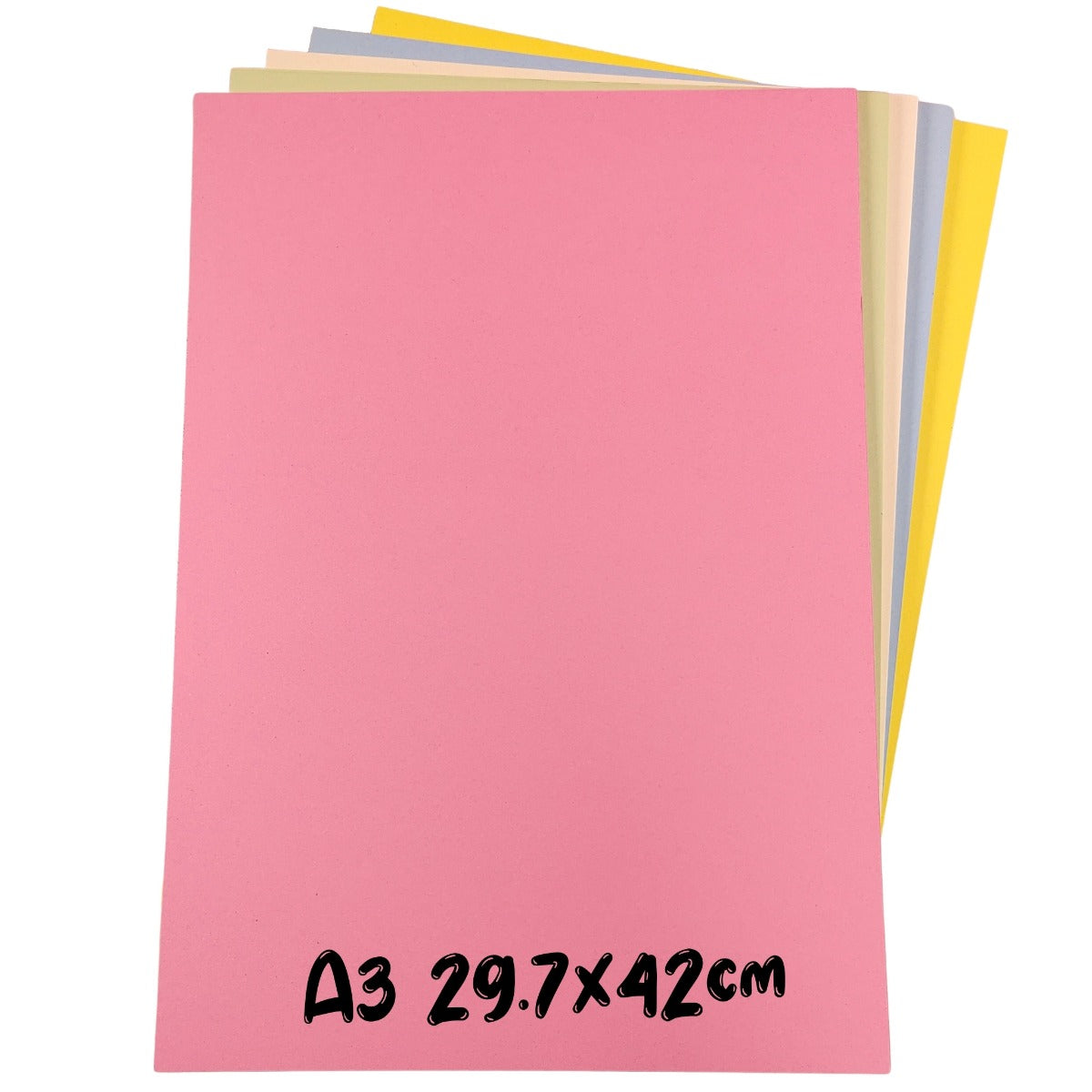 A3 100% Recycled Pastel Coloured Card in 180gsm