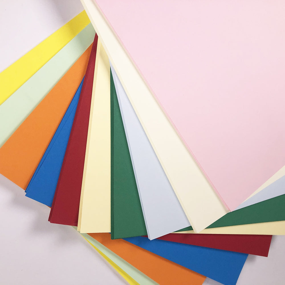 A4 Bright Card Mix 160gsm 10 colours 100 Sheets