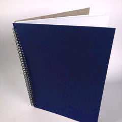 Oversize A4 Hardback Project Book Blue Cover 20 White Pages