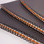 Oversize A4 Hardback Project Book Black Cover Blue & Orange Pages