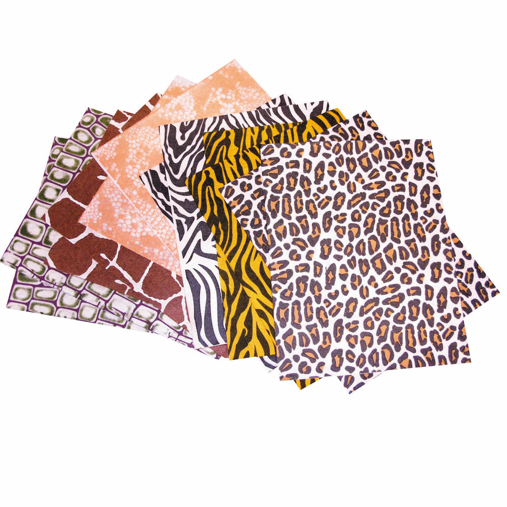 Animal Print Felt Sheets