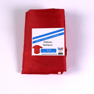 Red Childrens Half Sleeve Apron 80cm