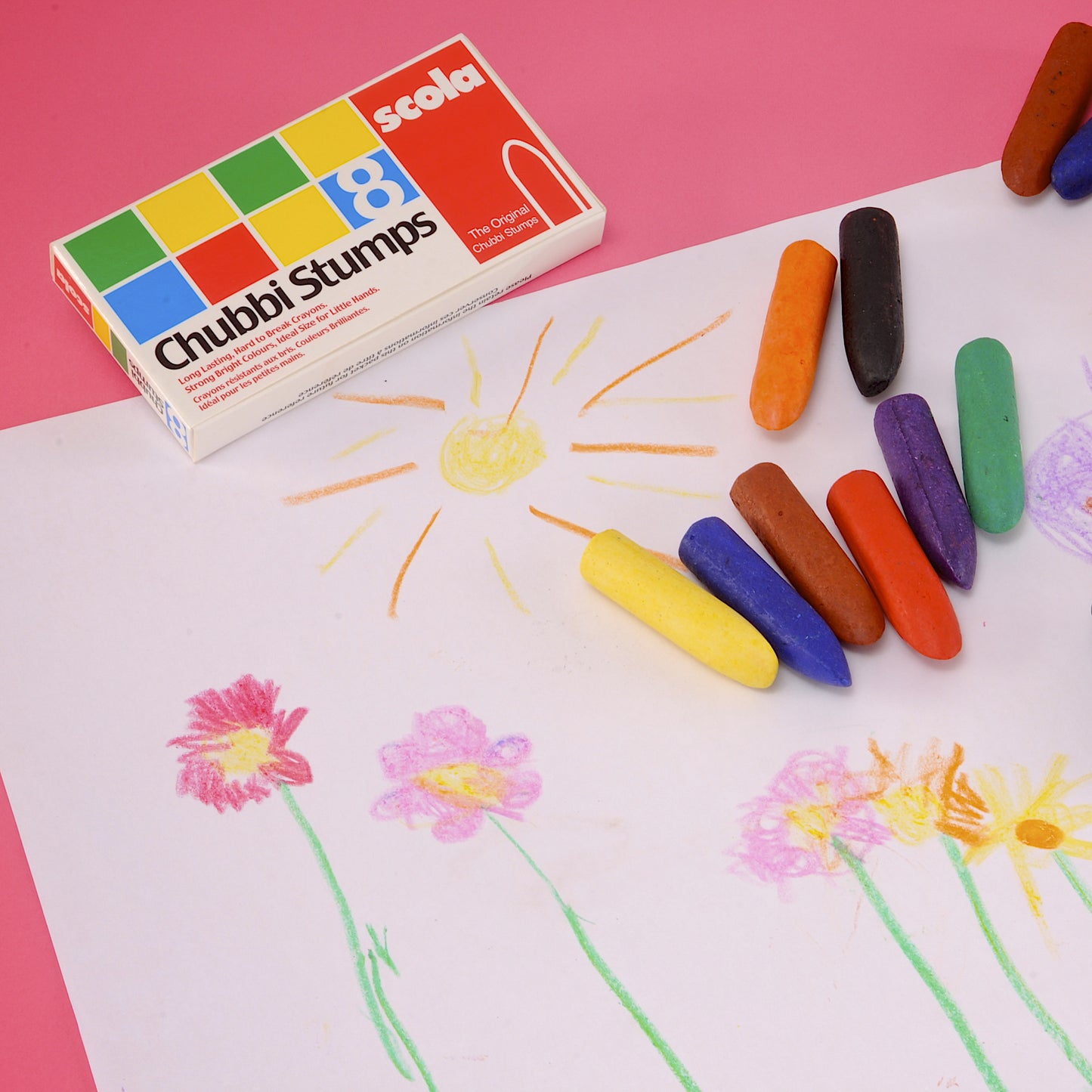 Chubbi Wax Crayons Pack of 8