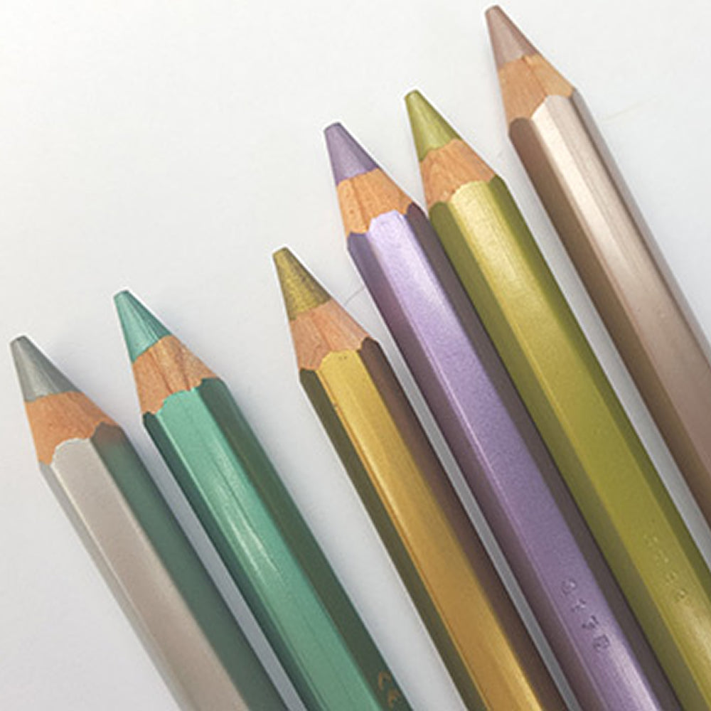 Lyra Giants Metallic Colouring Pencils Pack of 6