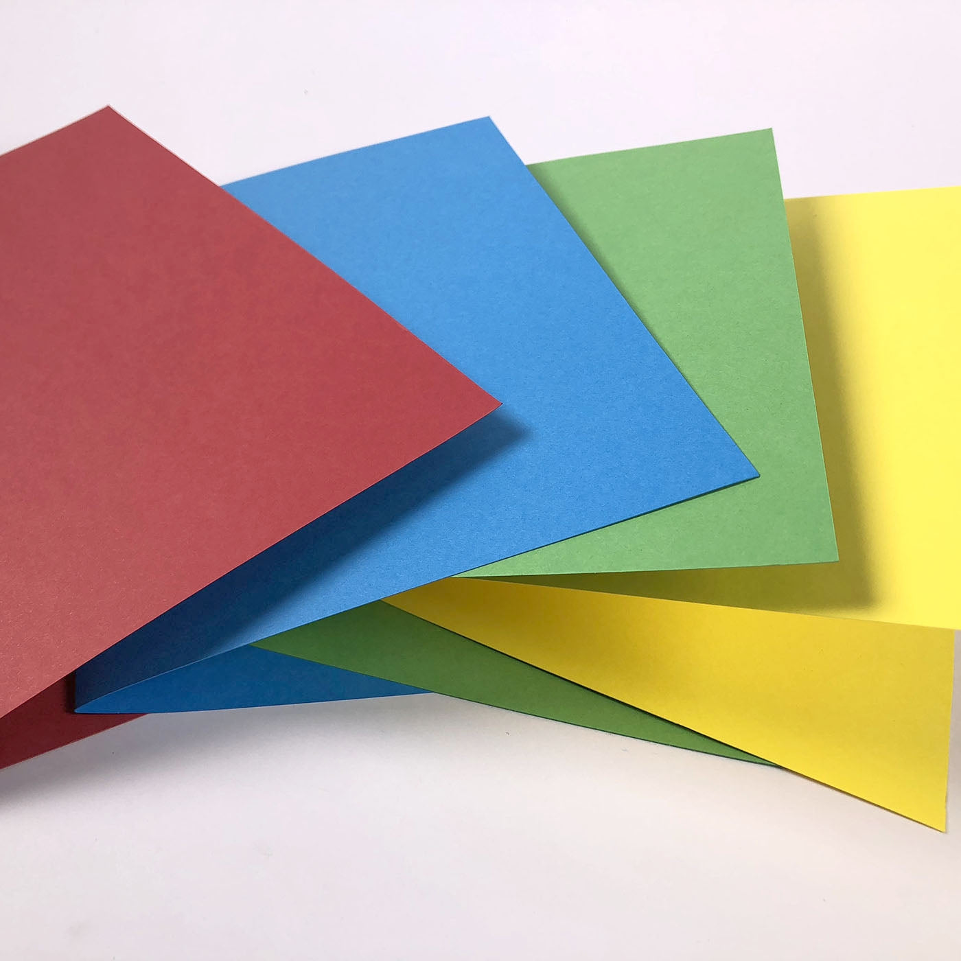 pack of mixed coloured card