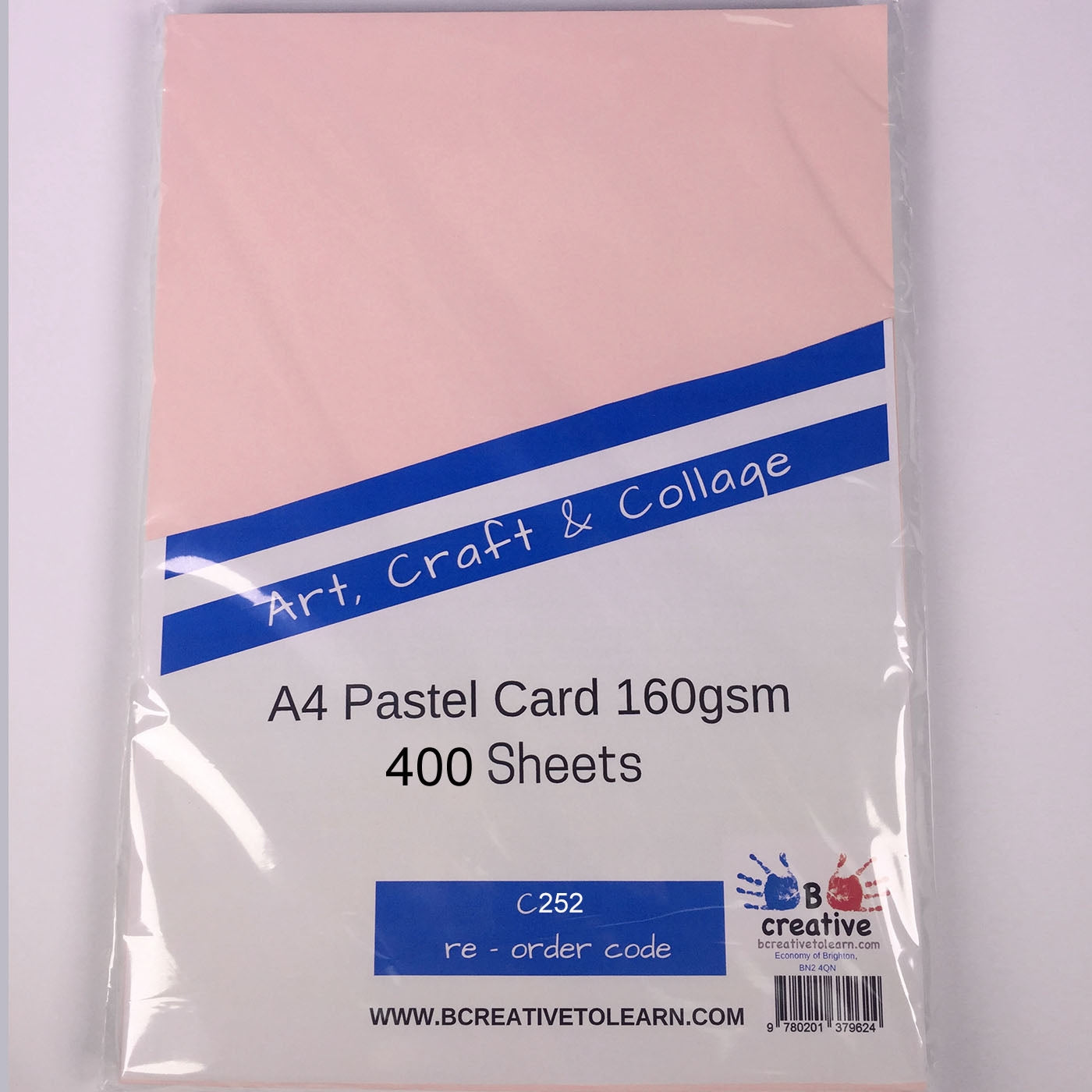 baby pink cream pastel A4 pack