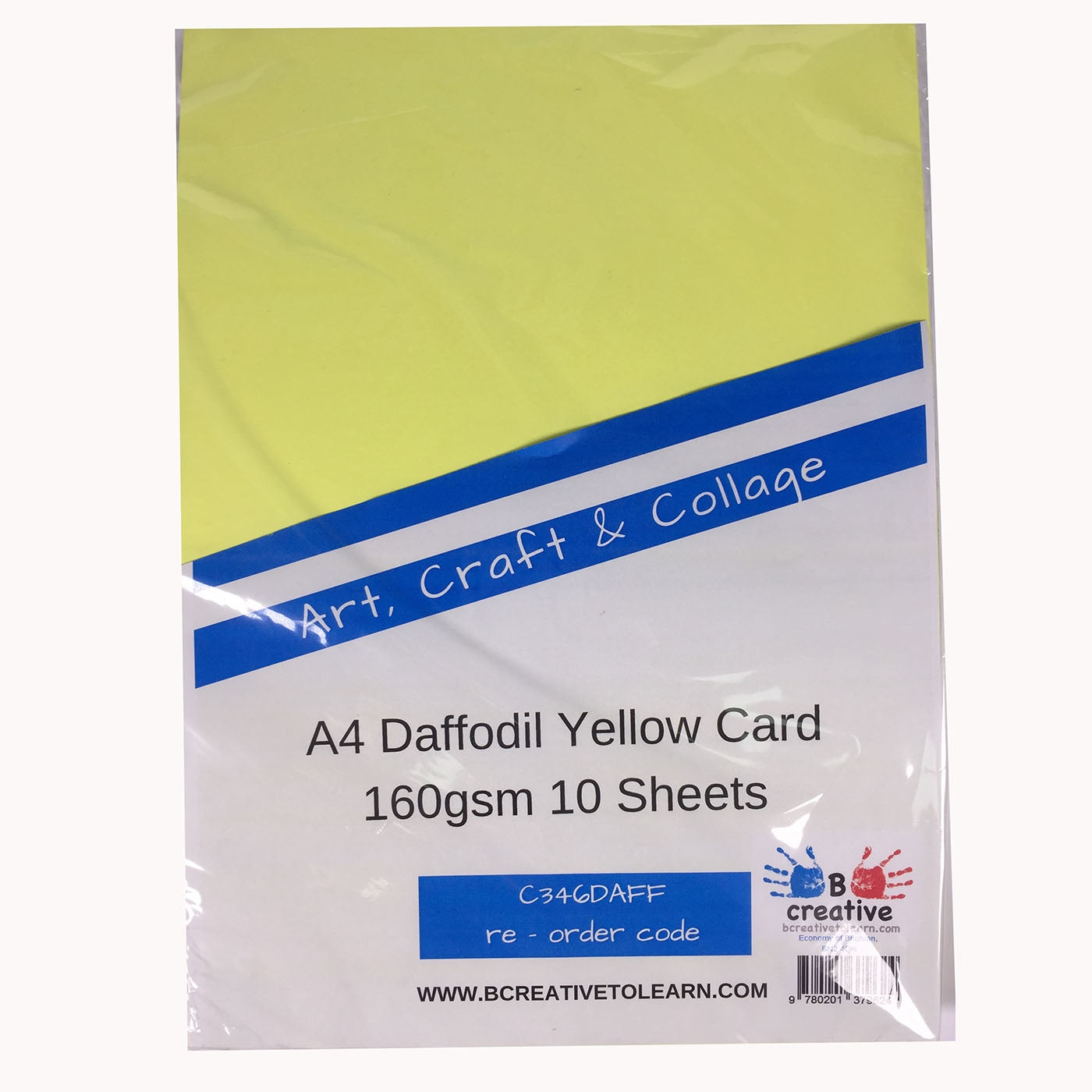 10 sheets yellow card