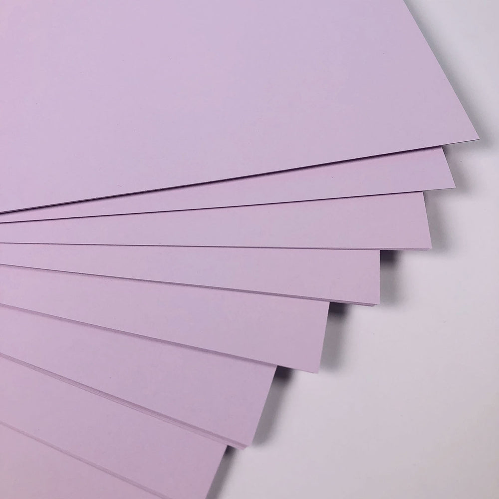 Lilac card SRA2 10 Sheets 160gsm