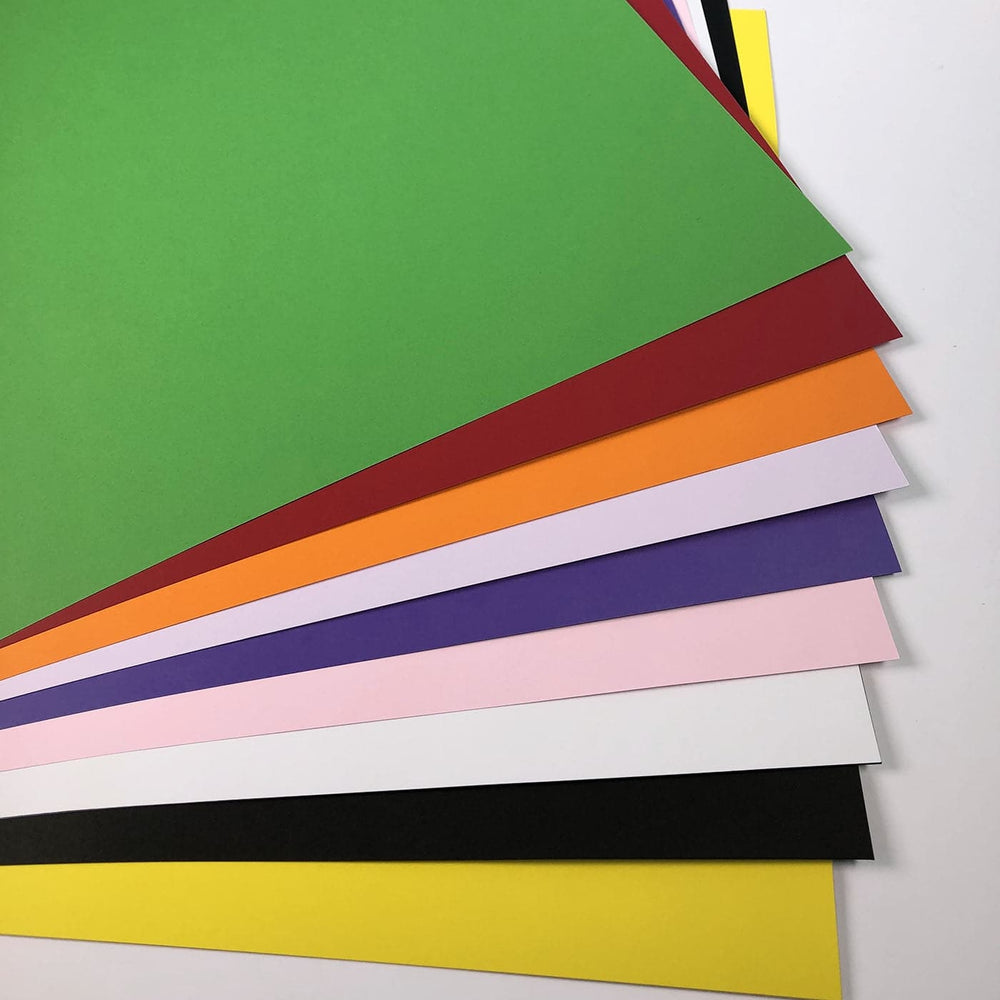 SRA2 Card 10 Sheets Assorted Colours 160gsm