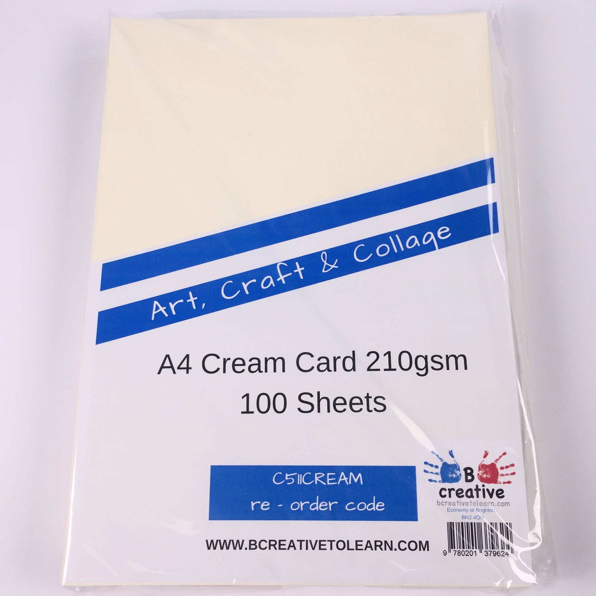 100 sheets cream card