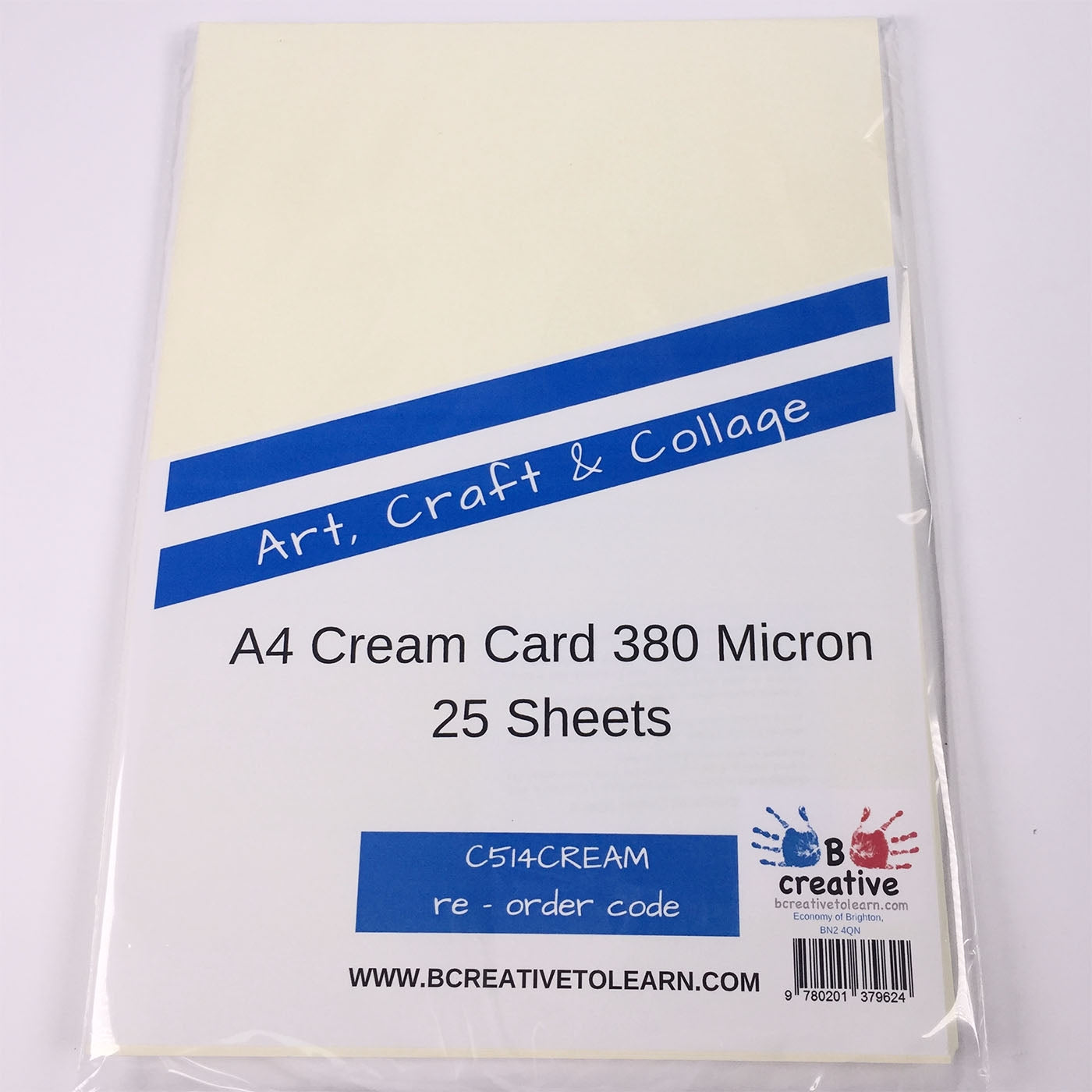 25 sheets cream card