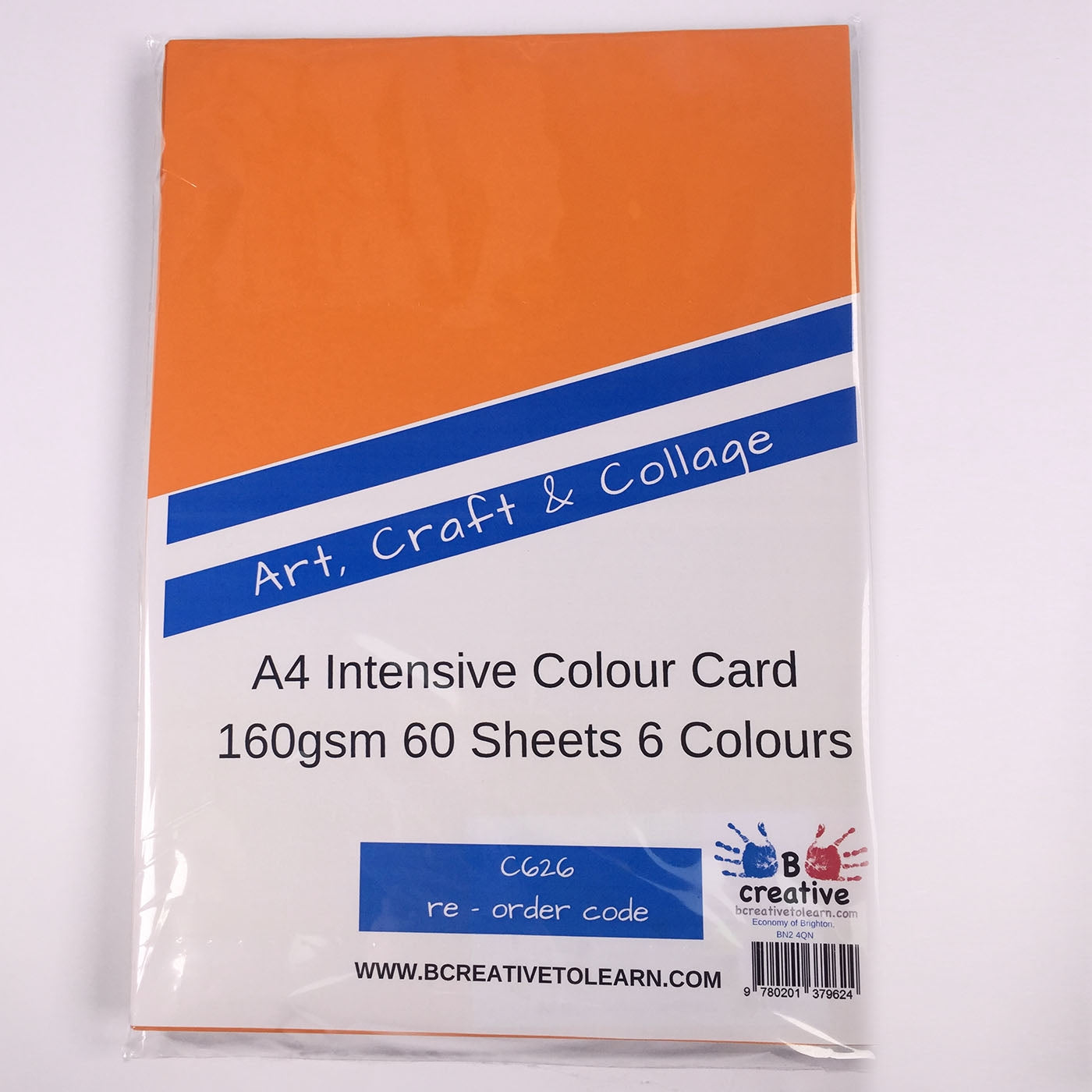 coloured card