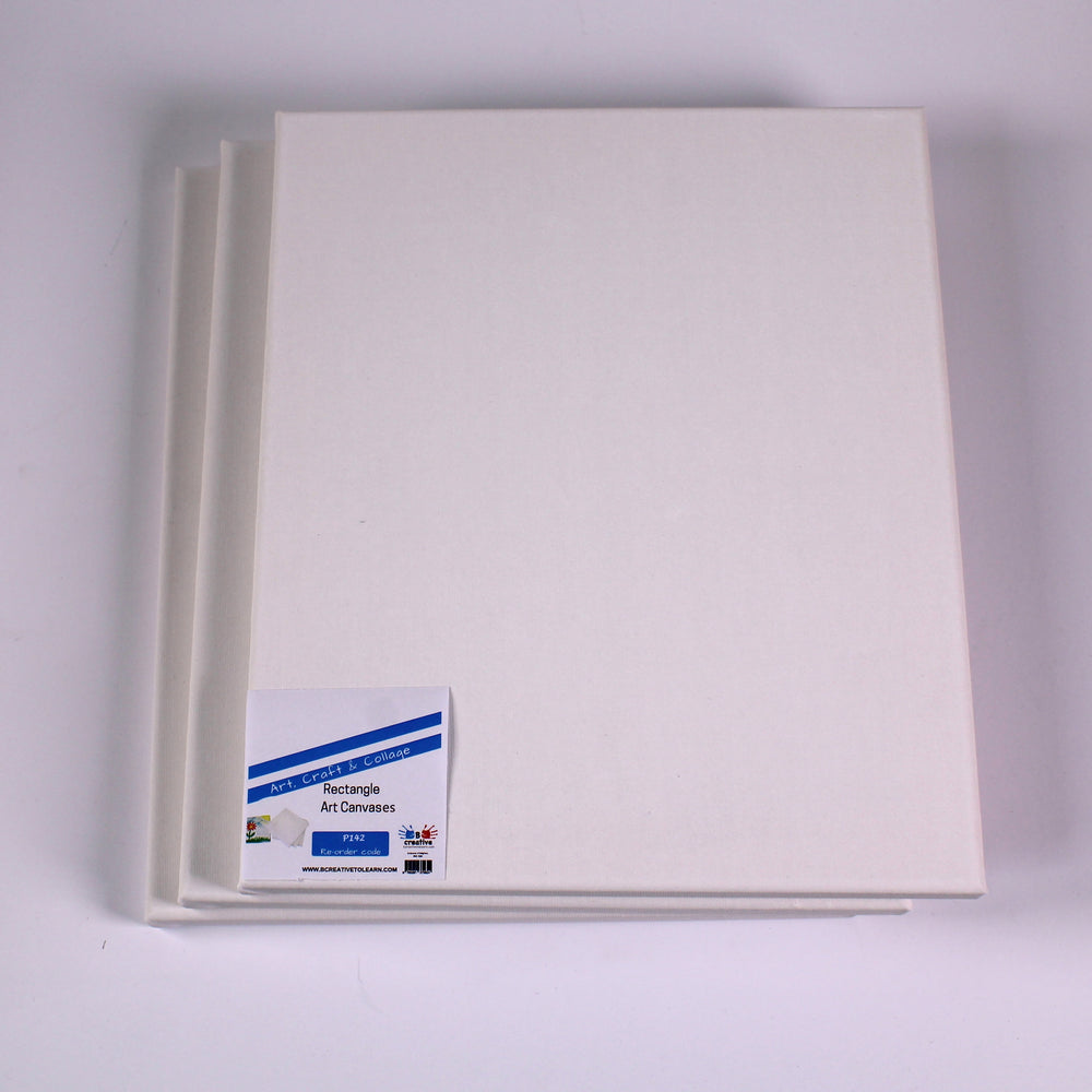 Large Rectangular White Art Canvases 25cm x 30cm