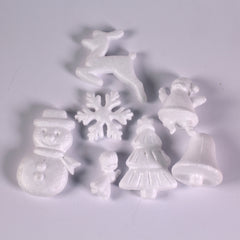 3D Polystyrene Christmas Shapes Pack of 35