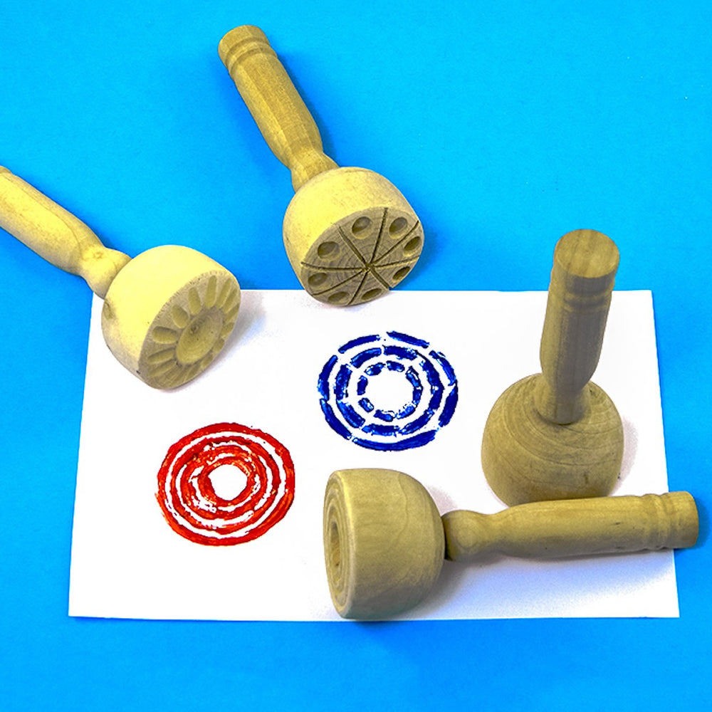 Wooden Paint & Clay Stampers