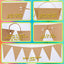 Make Your Own Bunting 25 Recycled Kraft Card Bunting Flags With Jute String