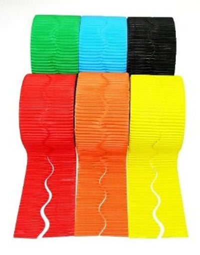 Set of 6 Brightly Coloured Borders Rolls