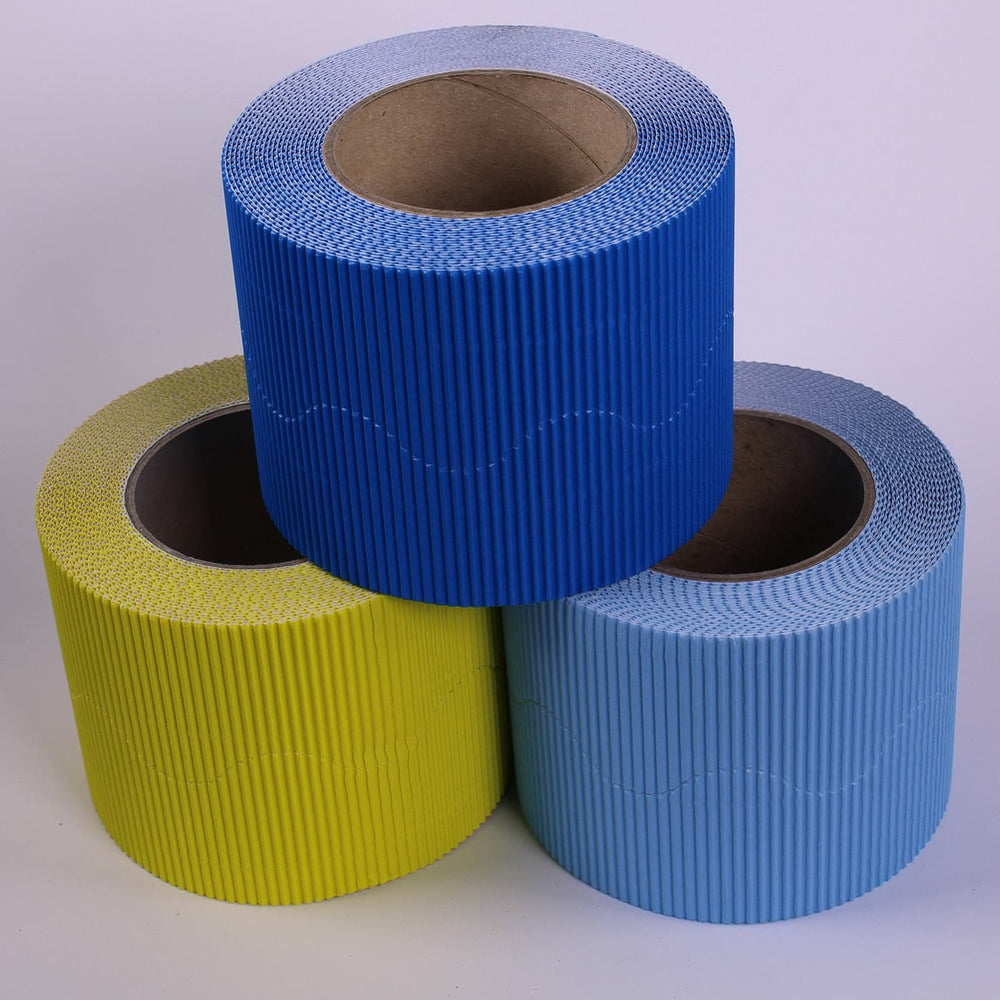 Seaside Corrugated Border Roll Pack of 3
