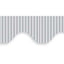 Corrugated Bordettes Scallop Edge 2 x 3.75m Metallic Silver