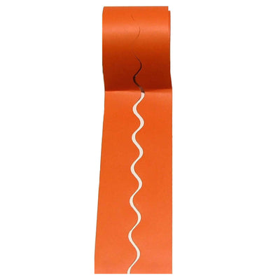 Smooth Bordettes Scallop Edge 15m Strip Orange