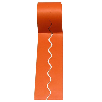 Smooth Bordettes Scallop Edge 15m Strip Orange