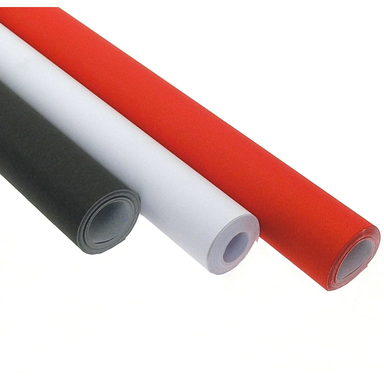 Rubber Rol Poster Poster Roll 10m Selection Red, White & Black – Economy of Brighton