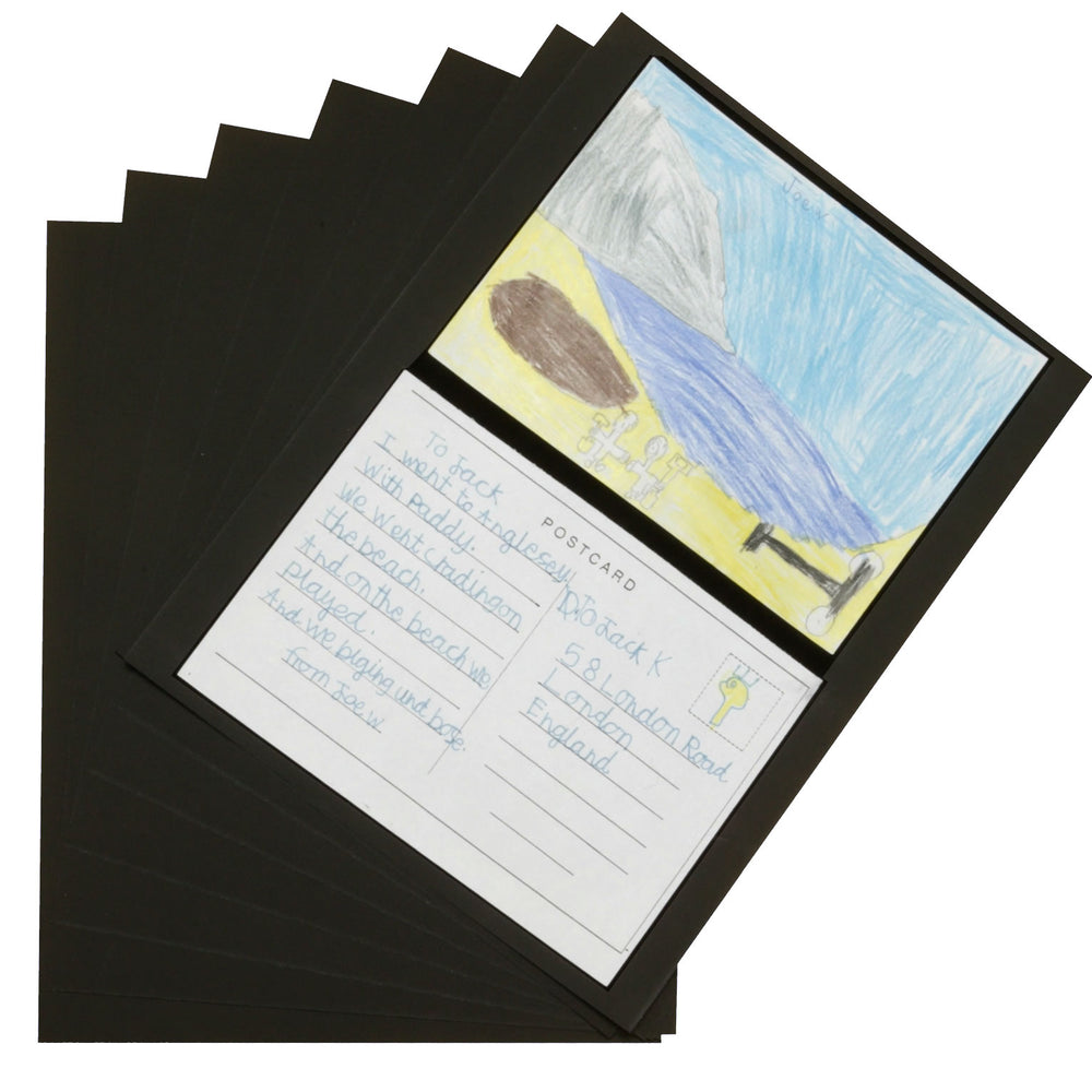 Black SRA4 Mounting Pack 100 Sheets